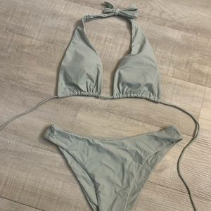 grey/blue aurelle bikini
